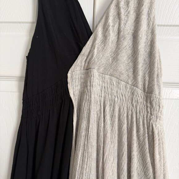 Anthropologie Maeve Elisabel two toned midi dress size medium faux wrap - Picture 8 of 11